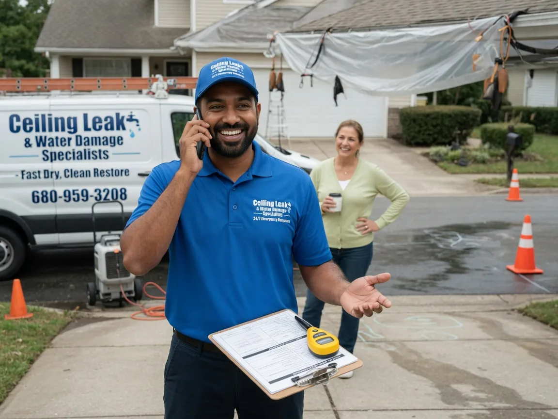 Ceiling Leak Cleanup Dorchester, IA FAQs
